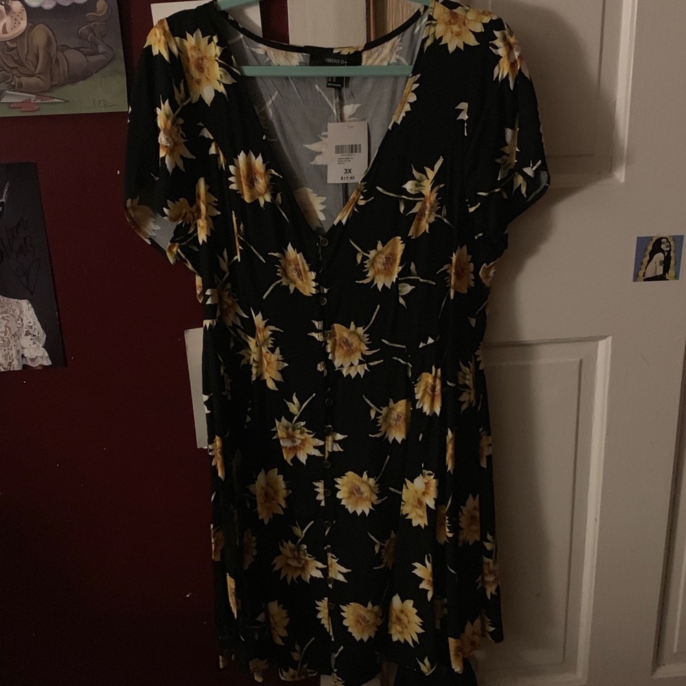 Black Sunflower Dress